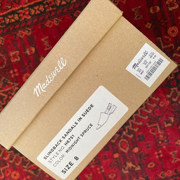 Madewell teal suede sandals - Picture 6 of 6